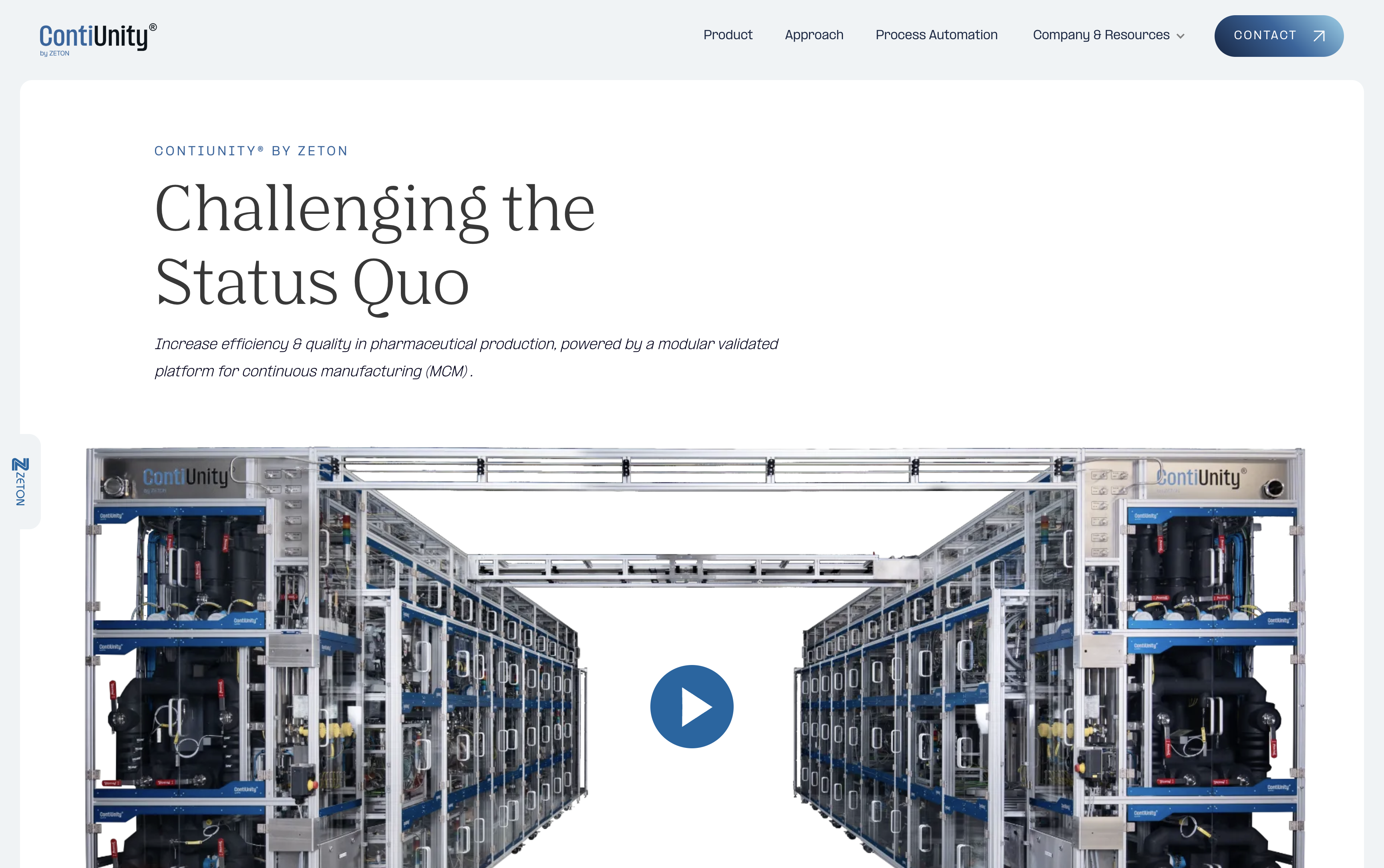 Zeton ContiUnity website